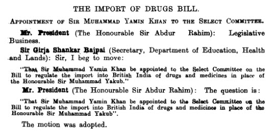 composition of the Select Committee 