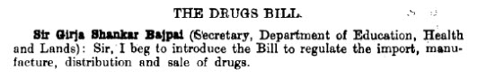 The Drugs Bill, 1940