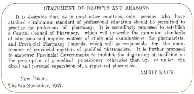 Pharmacy Bill
