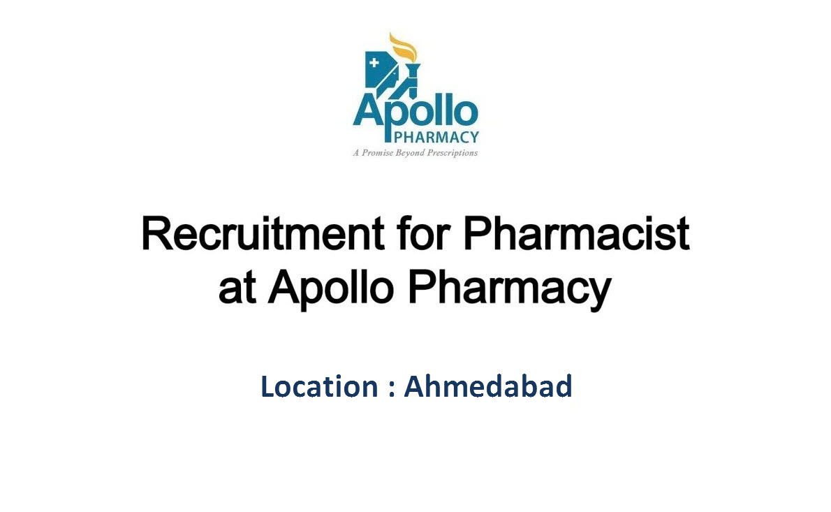 Openings for Pharmacists (50 posts) at Apollo Pharmacy, Bangalore