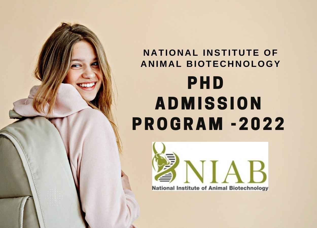 PhD Admission Program DBT - National Institute of Animal Biotechnology  RSP-II | PharmaTutor