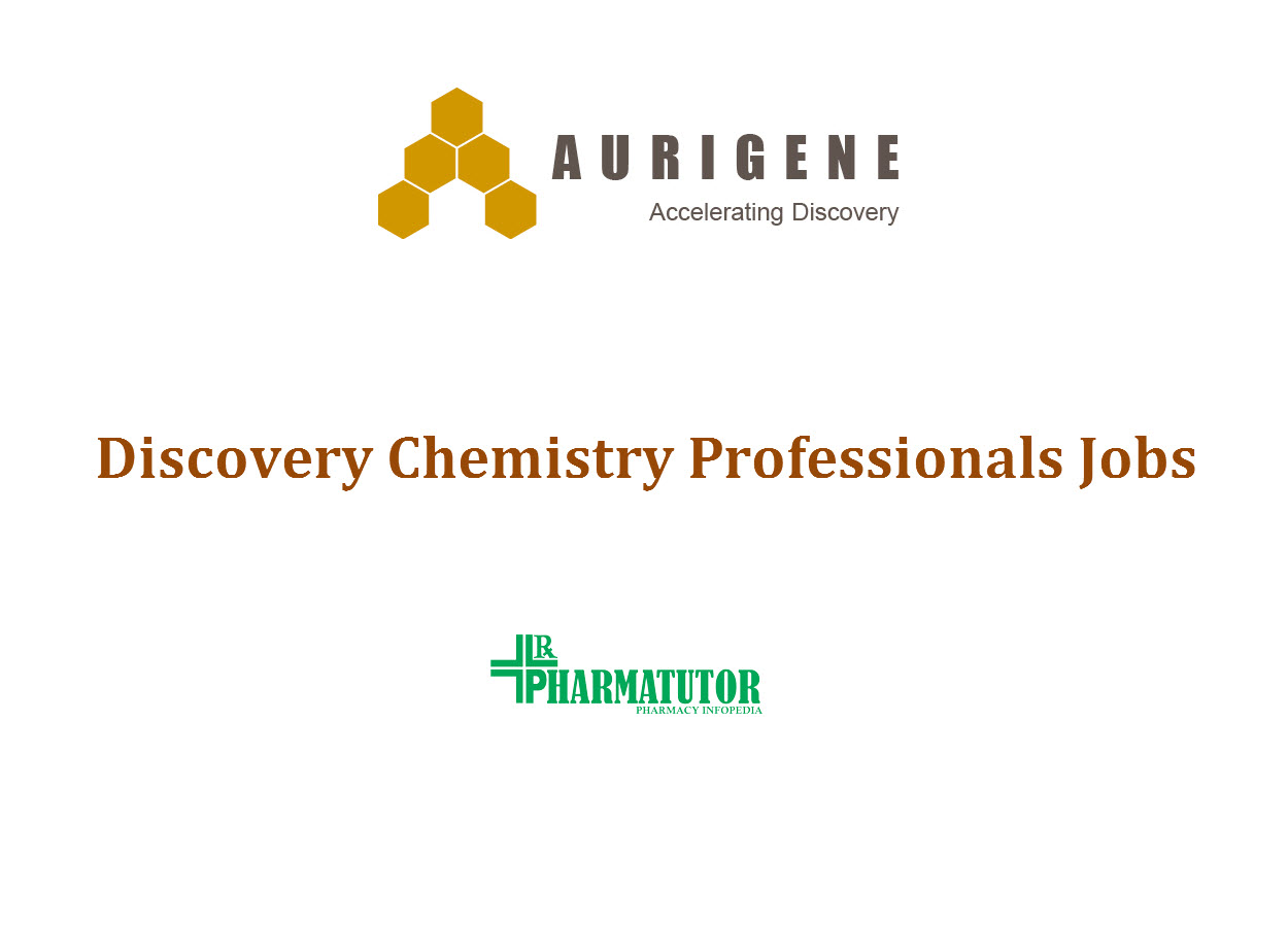 Discovery Chemistry Professionals Jobs at Aurigene | M.Pharm, MSc apply