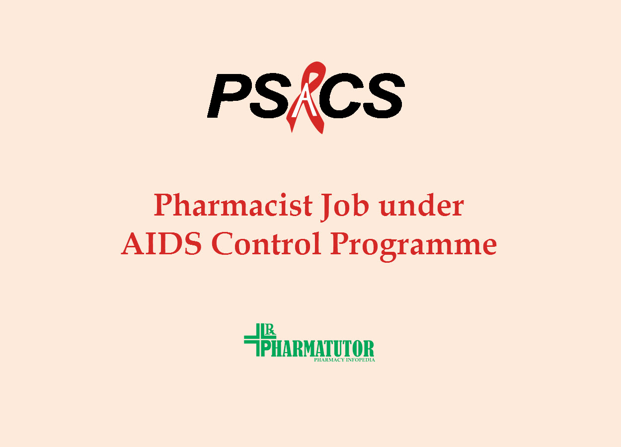 Job for Pharmacist under National AIDS Control Programme