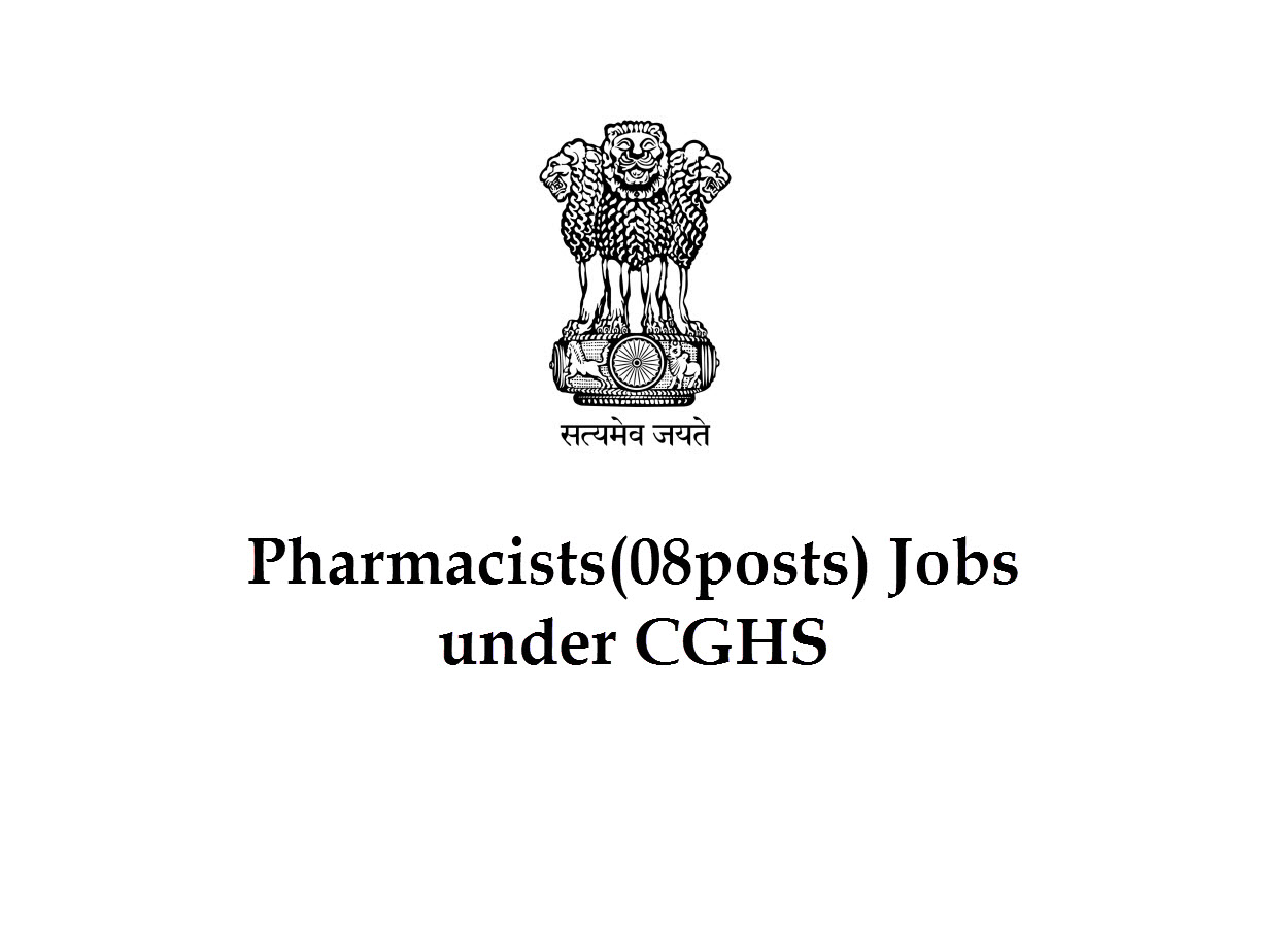 Job for Pharmacists under CGHS 