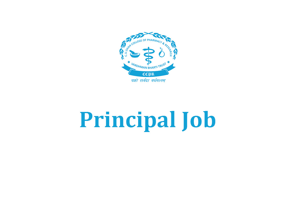 Applications are invited for the post of Principal at C. U. Shah College of Pharmacy & Research