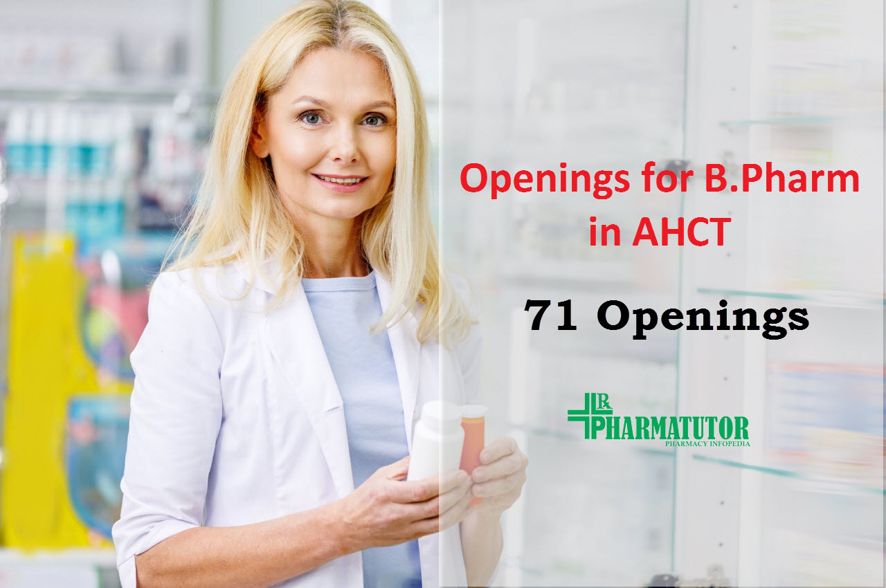 Job Openings for B.Pharm in AHCT