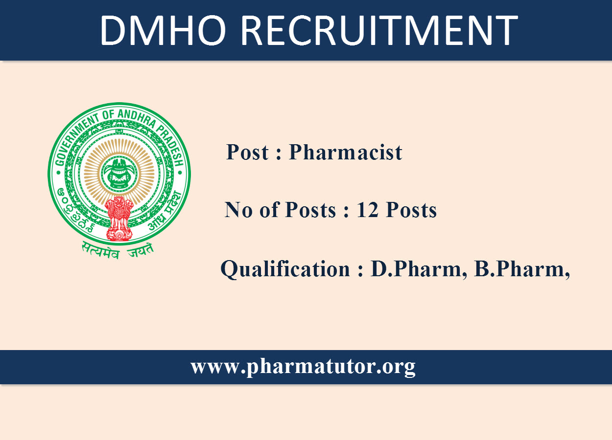 Job Openings for Pharmacists  in DMHO