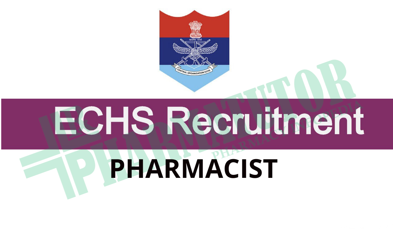 Job Opening for Pharmacist under ECHS, Goa