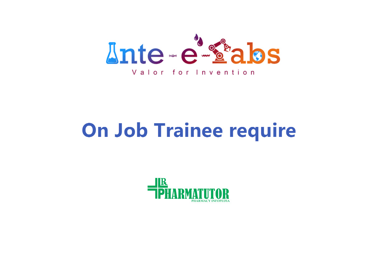 On Job Trainee require at Inte-e-labs Pvt Ltd