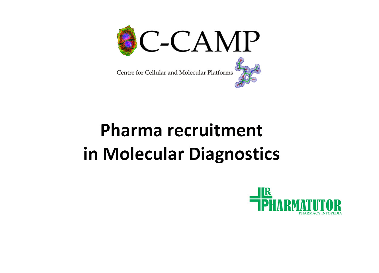 Pharma recruitment at Centre for Cellular and Molecular Platforms