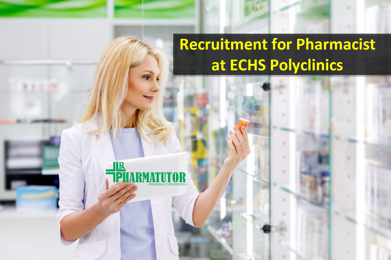 Recruitment for Pharmacist at ECHS Polyclinics