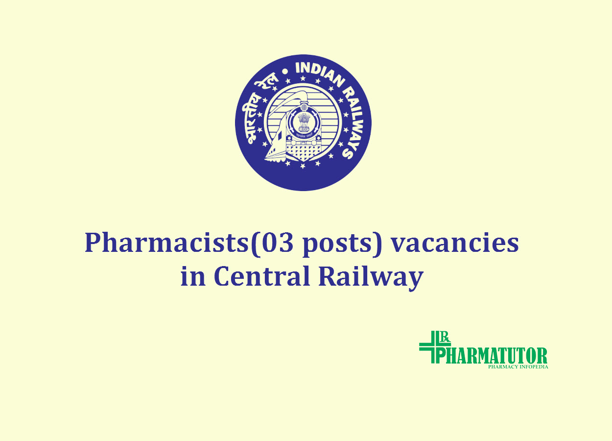 recruitment for pharmacistsi n central-railway