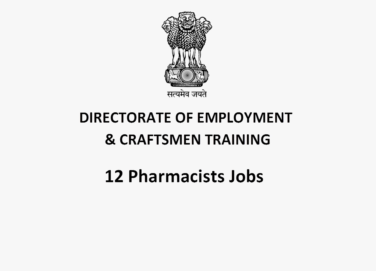 Recruitment for Pharmacists(12 posts) in DECT