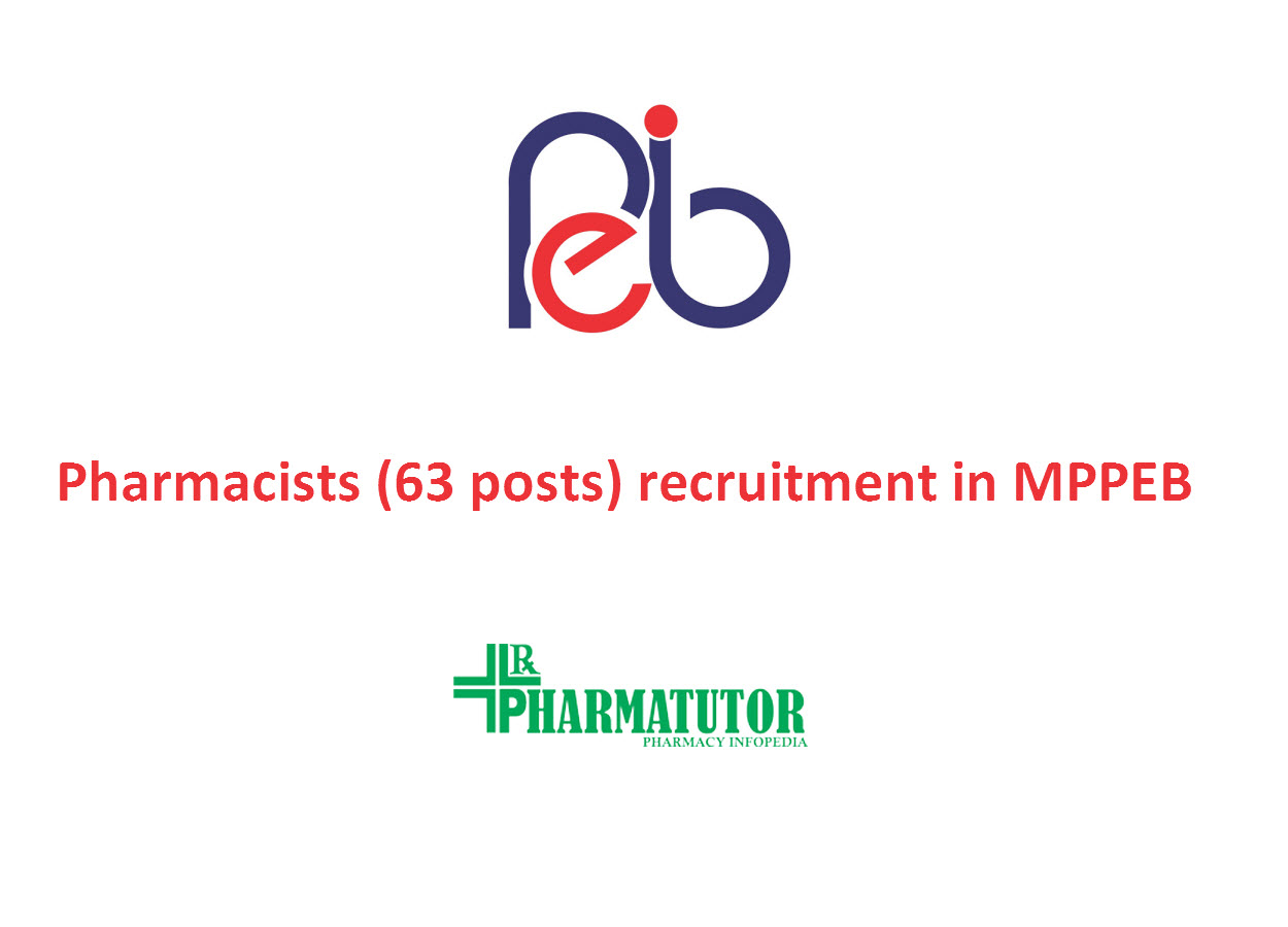 Recruitment for Pharmacists (63 posts) in MPPEB | Government Jobs