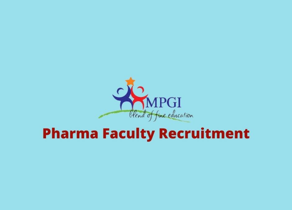 Pharma Faculty Recruitment at Maharana Pratap College of Pharmacy ...