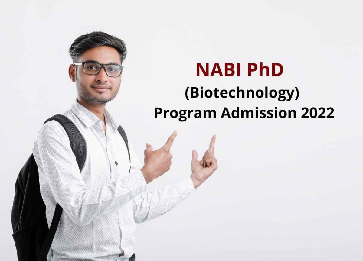 phd in biotechnology admission 2022