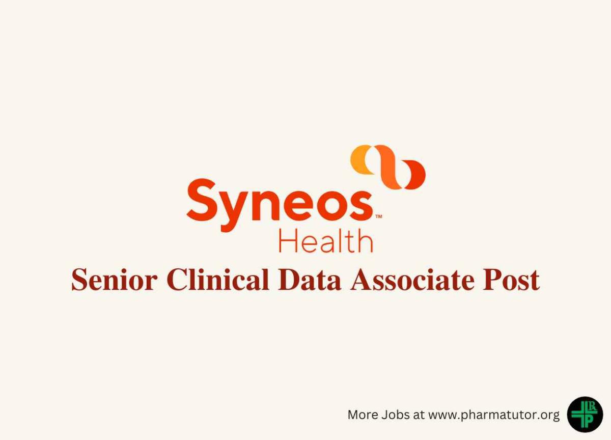 Work as Senior Clinical Data Associate at Syneos Health PharmaTutor