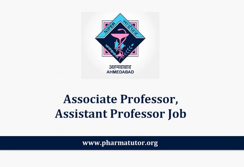 Job for Associate Professor, Assistant Professor at NIPER