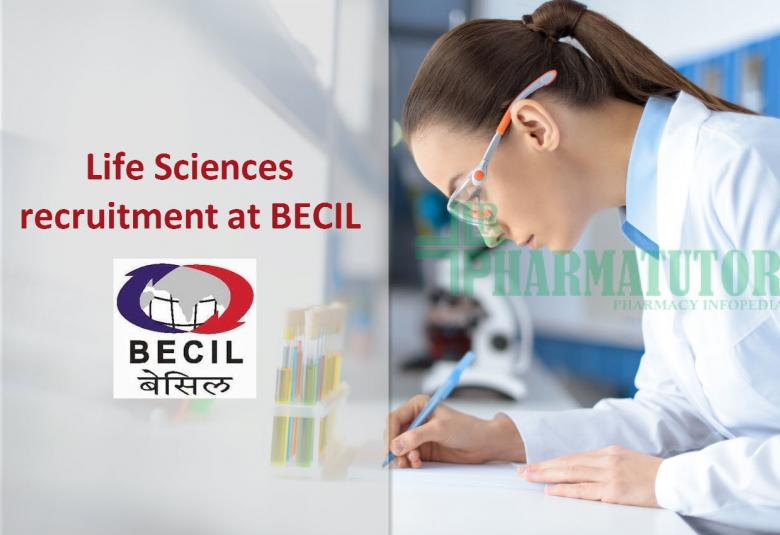 Life Sciences recruitment at BECIL - Government of India Enterprise