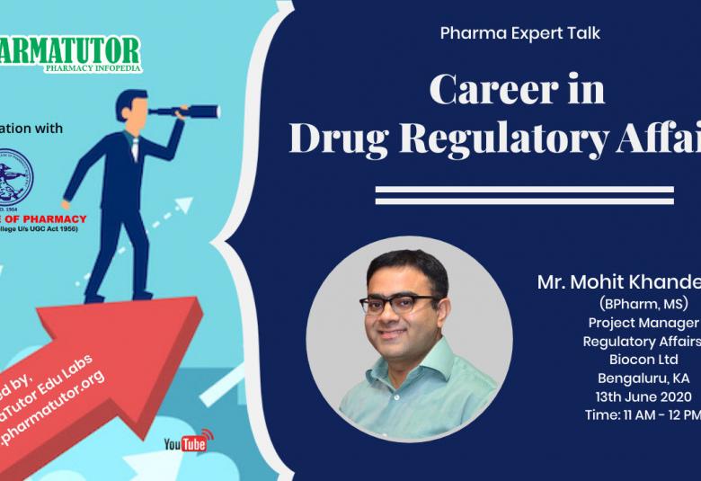  Drug Regulatory Affairs career for Pharmacy Professionals