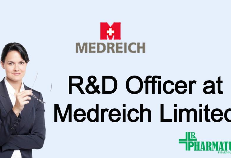 Job for R&D Officer at Medreich Limited