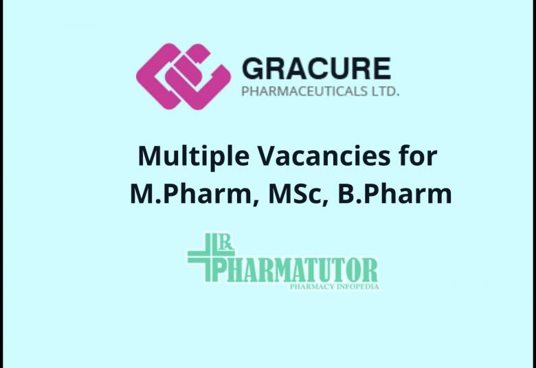 Gracure Pharmaceutical Ltd jobs