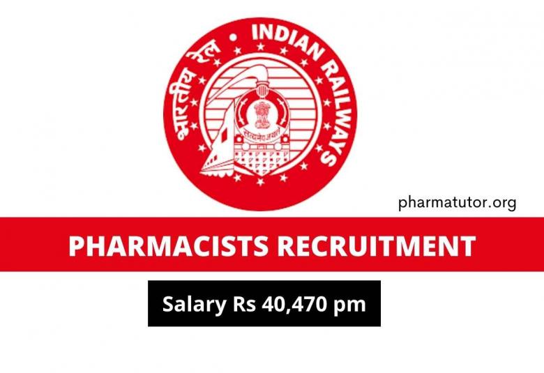 Recruitment for Pharmacists at Indian Railways