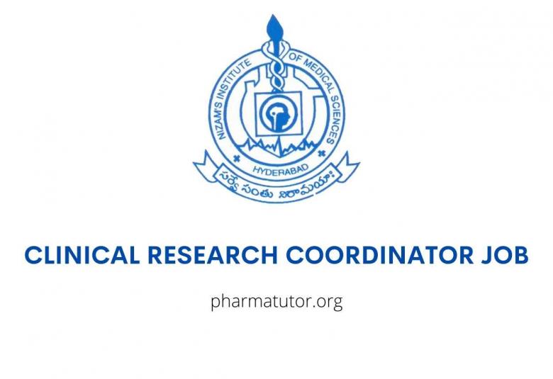 Recruitment of Clinical Research Coordinator in Medical Oncology Department, NIMS