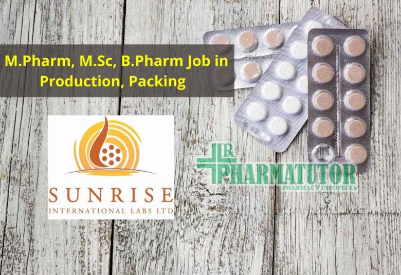 Sunrise International Labs Ltd Jobs