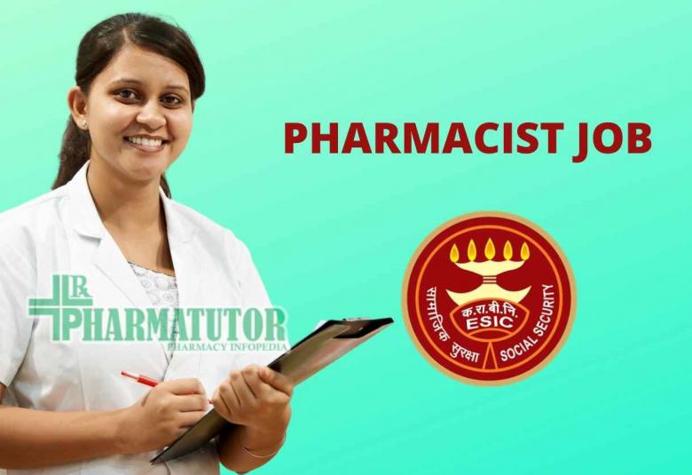 Job for Pharmacist at ESIC Hospital