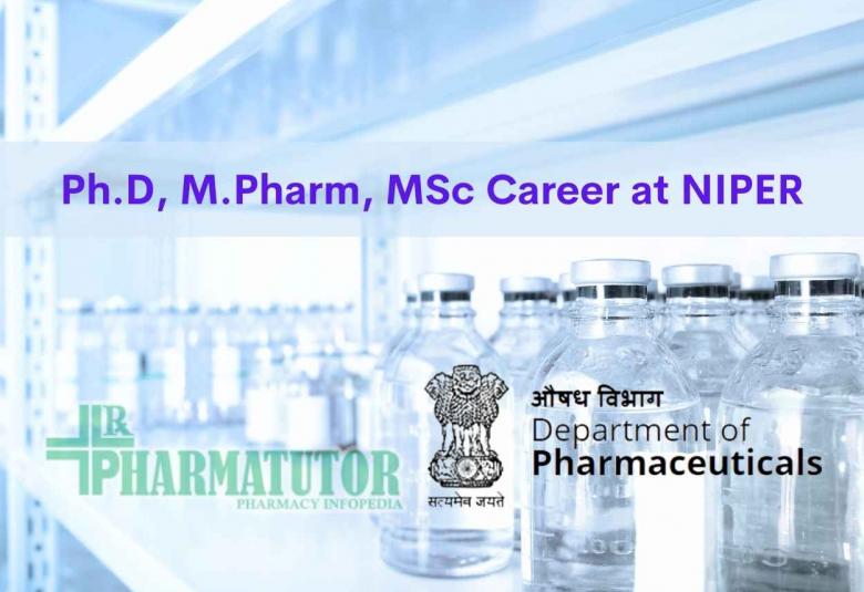 Ph.D, M.Pharm, MSc Career under the Department of Pharmaceutical