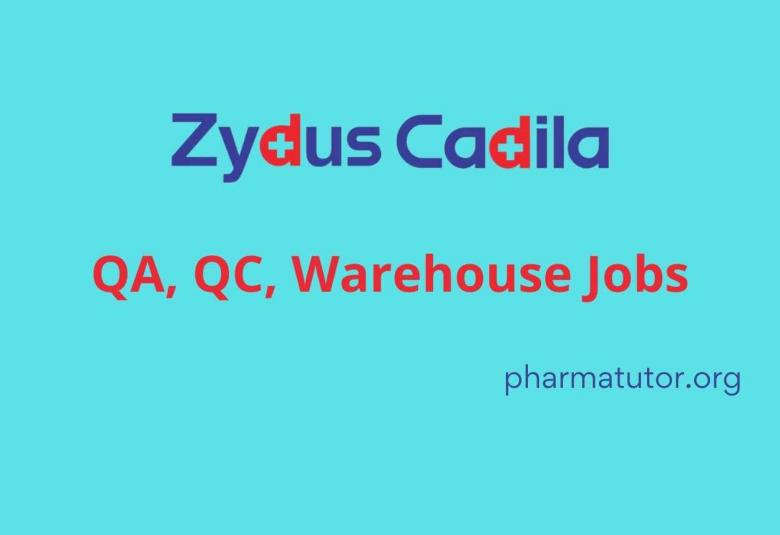 QA, QC, Warehouse Departments Jobs at Zydus Biologics