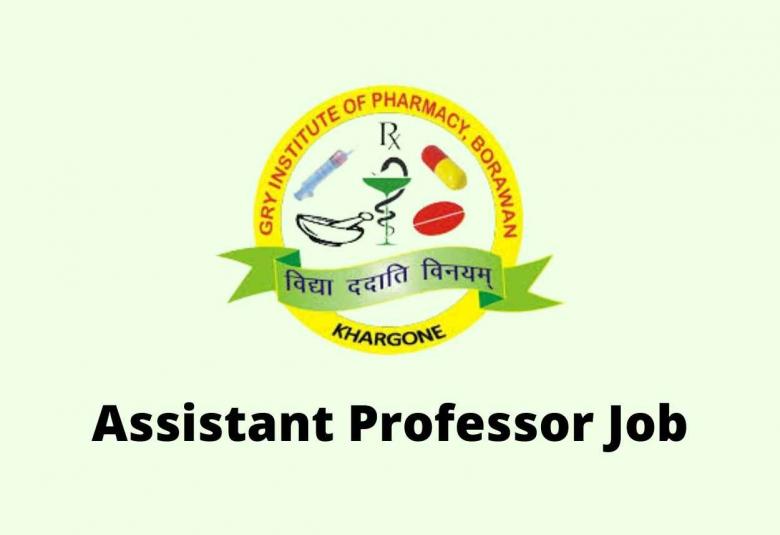 Career for Assistant Professor at GRY Institute of Pharmacy