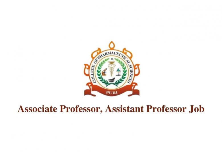 Job for Associate Professor, Assistant Professor at College of Pharmaceutical Sciences