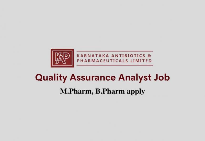 Applications are invited for Quality Assurance Analyst at KAPL