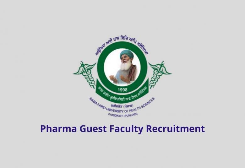 Guest Faculty Recruitment at Baba Farid University of Health Sciences