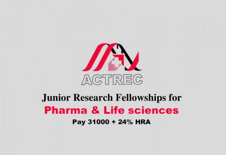 Junior Research Fellowships for Ph.D. in Life Sciences at ACTREC