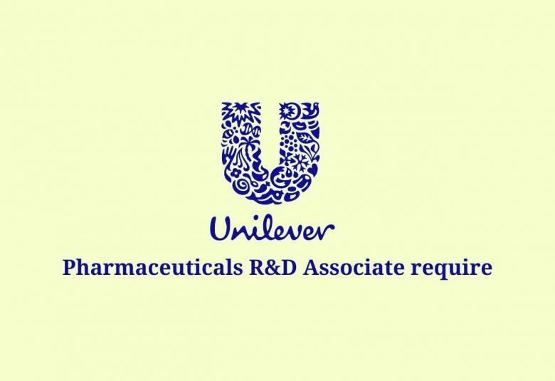 R&D Associate require at Unilever