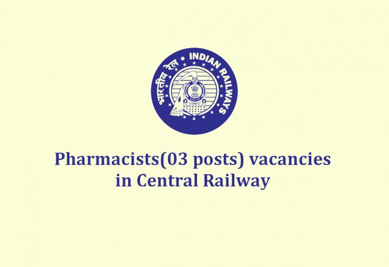 Job for Pharmacists in Central Railway