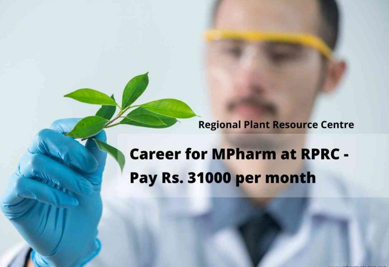 Career for MPharm at RPRC