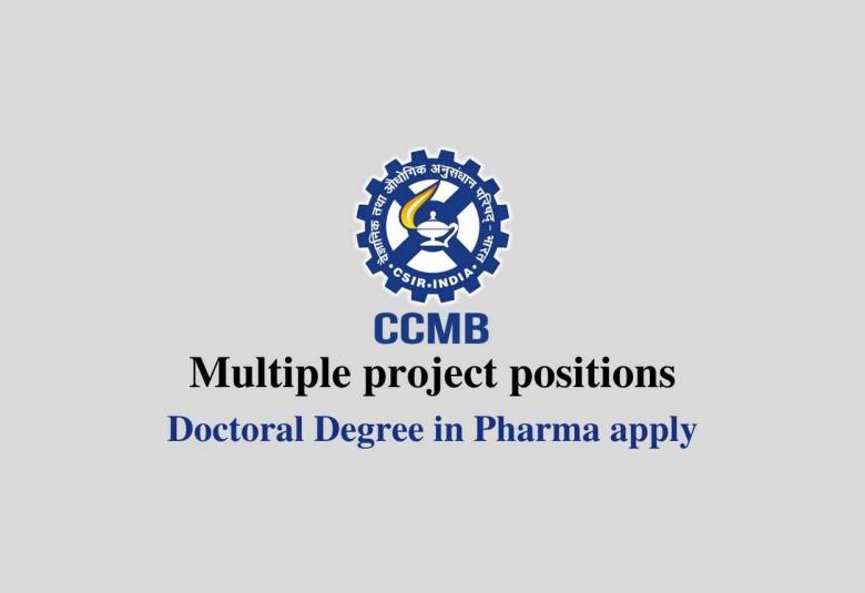 Multiple project positions at CCMB