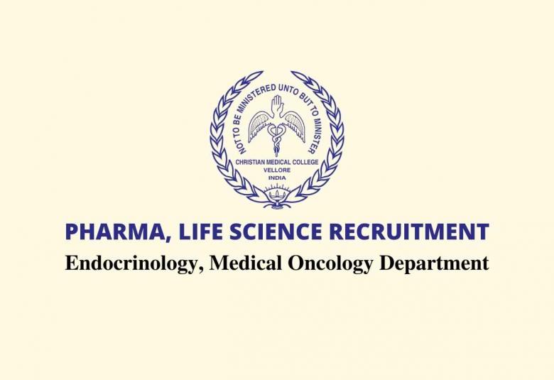 Job for B.Pharm, M.Sc at Christian Medical College