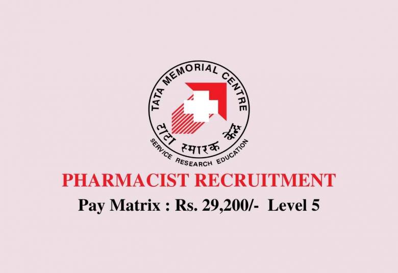 Job for Pharmacist at Tata Memorial Centre