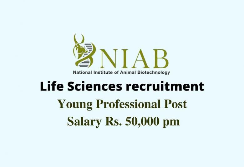 Life Sciences recruitment as Young Professional at NIAB