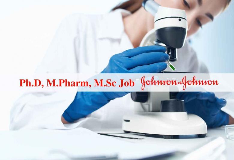 Johnson and Johnson looking for Associate Scientist