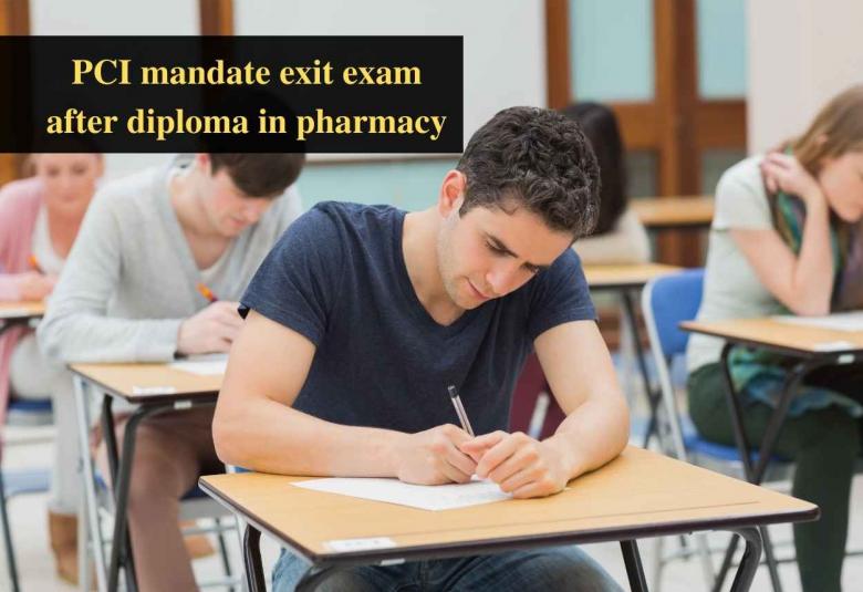 PCI mandate exit exam after diploma in pharmacy