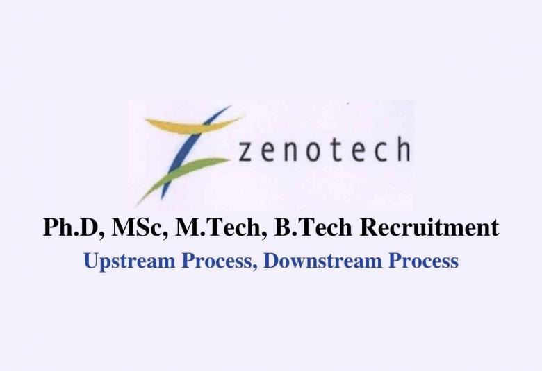 Walk in interview for Upstream Process, Downstream Process at Zenotech