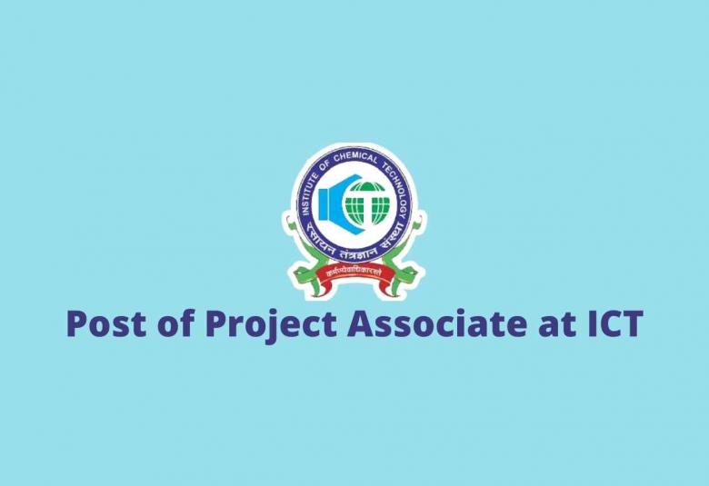 Application for the Post of Project Associate at ICT Mumbai