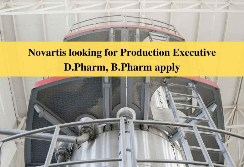 Novartis looking for Production Executive