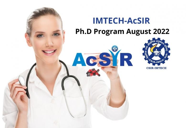 IMTECH-AcSIR Ph.D Program August 2022